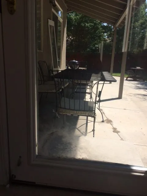 Patio door, streak-free